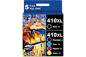 5-Pack Remanufactured Ink Cartridge Replacement for Epson 410XL 410 XL T410XL to...