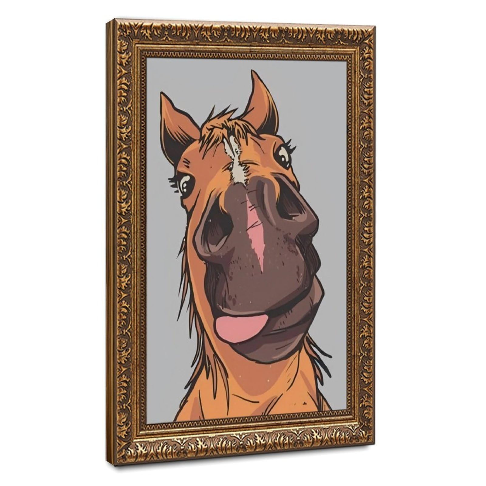 Bareronor Interesting Abstract Horse (2) Canvas Poster Bedroom Decor Landscape Office Room Decor Gift 20" L X 30" W