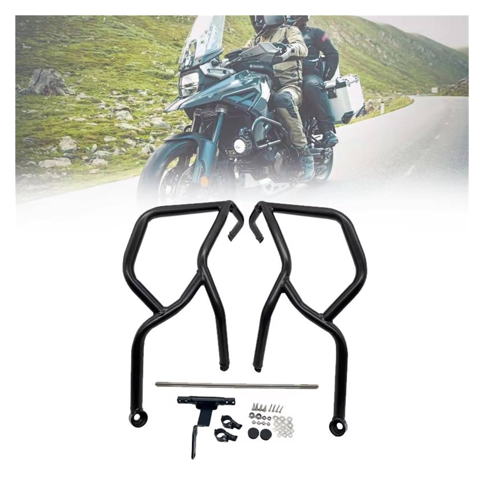 Paramotore Tubolare Per Suzuki Per V-Strom Per DL1050 Per DE Per XT 2020 2021 2022 2023 Paraurti Motore Moto Barra Protezione Telaio Motorcycle motore Paraurti
