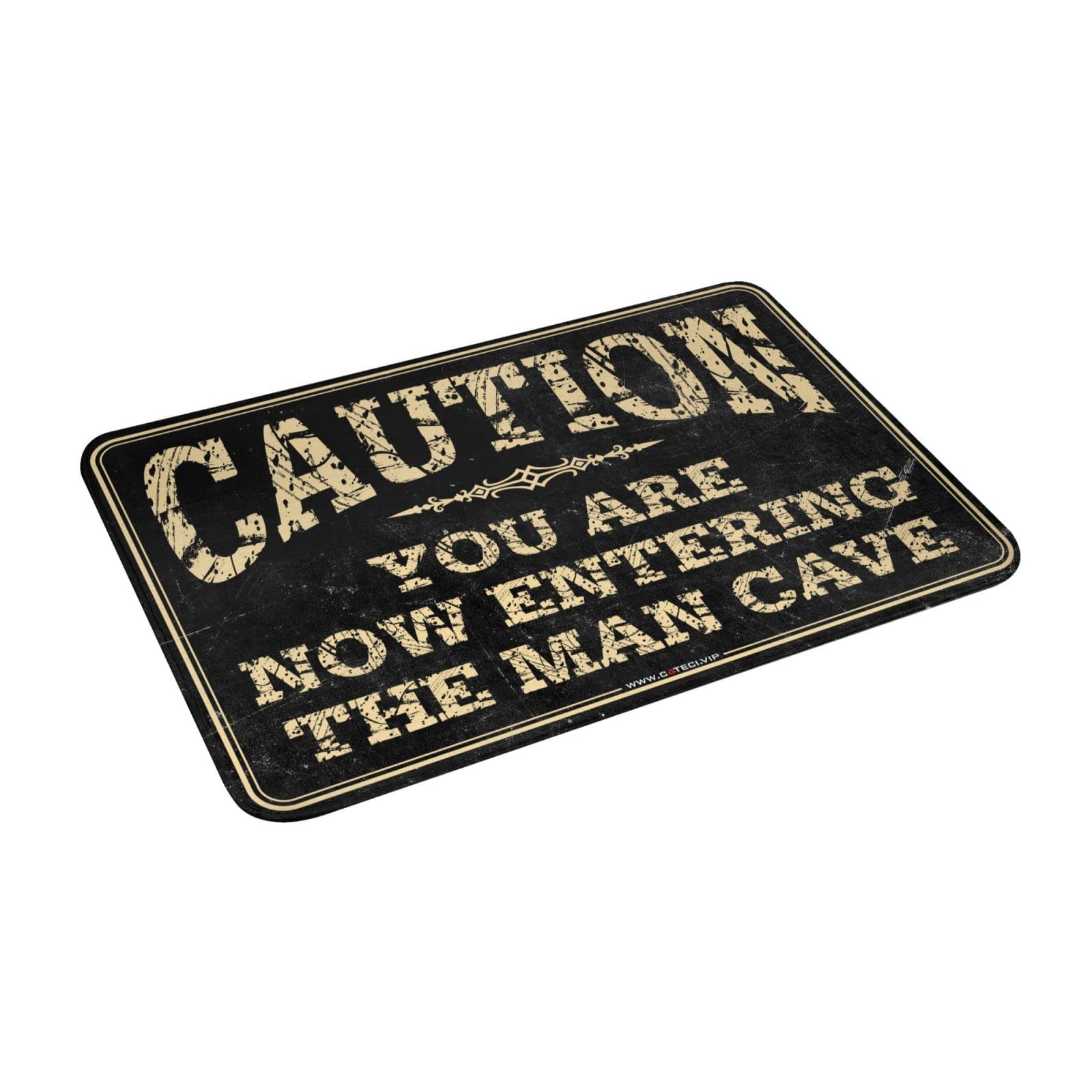 COTECI Zerbino con scritta "Welcome to Outside Entry Caution!" You Are Now Entering The Man Cave Mat Friends Zerbino Welcome to the Shitshow Zerbino (dimensioni: 65 x 90 cm)