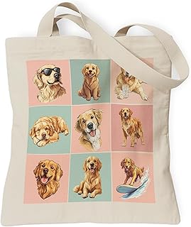 TOTEUSVIA Pets Lover Gifts Tote Bag for Women, Dogs Cats Bee Aesthetic Canvas Bag with Inner Pocket