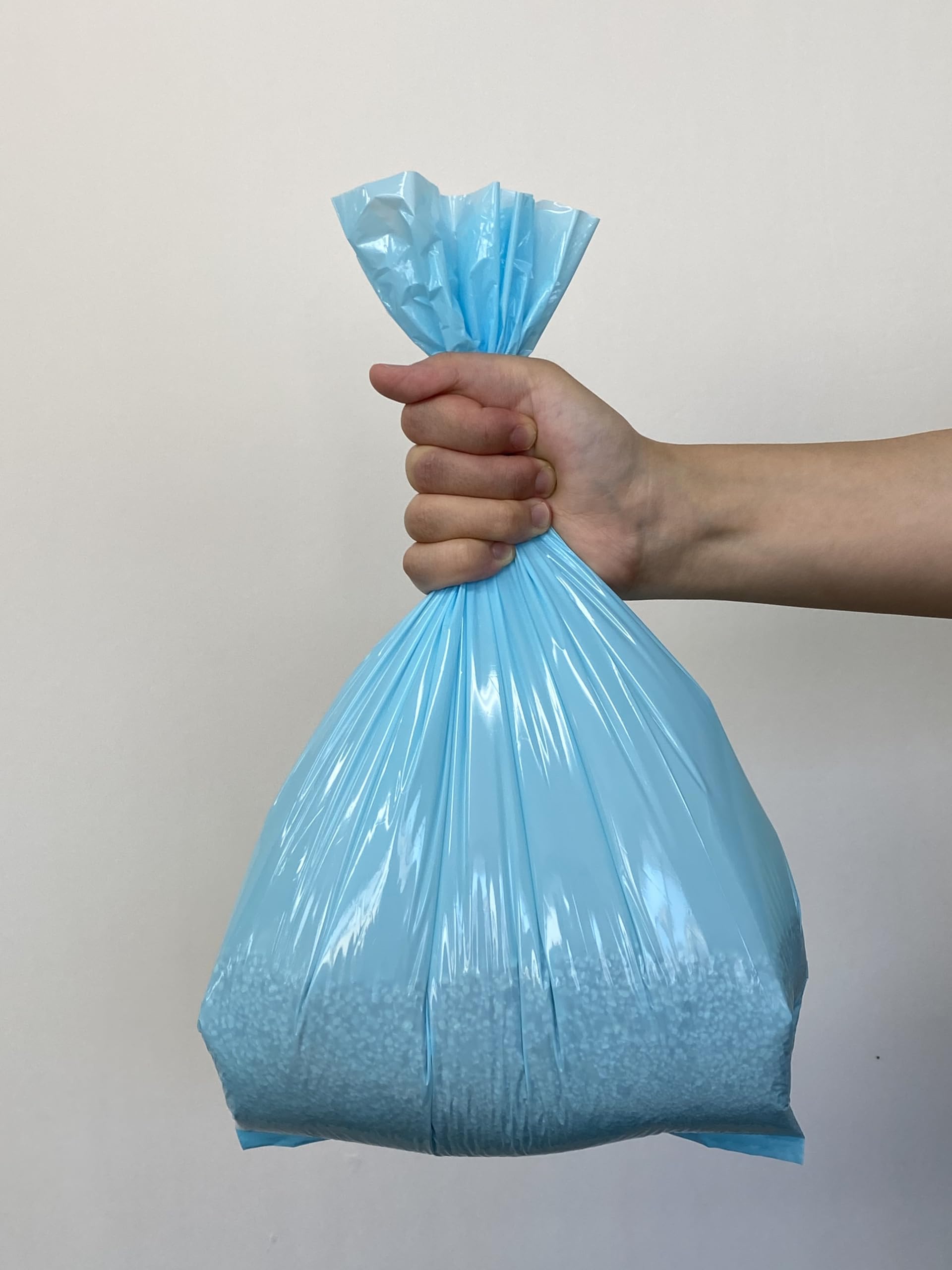 BOS Amazing Odor Sealing Cat Waste Bags - Durable and Unscented [Size: S, Color: light blue] (90 count, Pack of 1) (90 Bags)★May be too small to get a litter scoop inside! - image 4