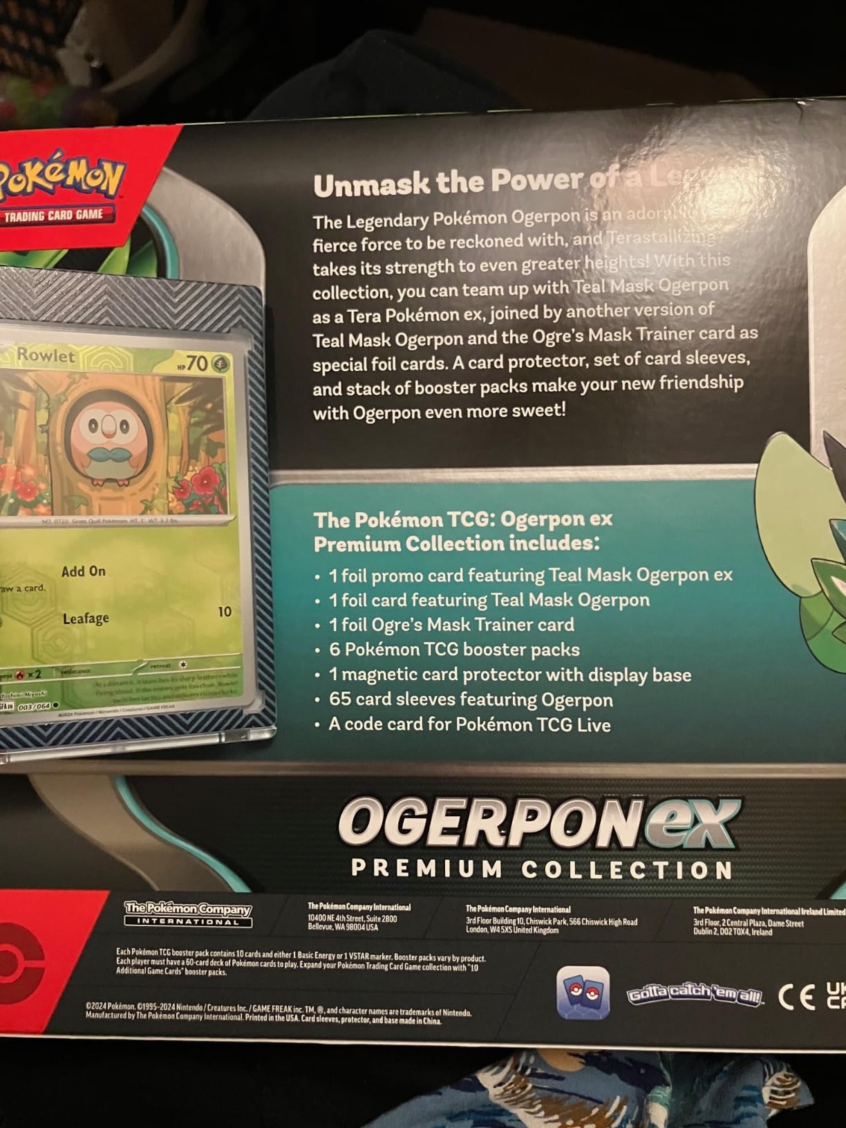 Buy Pokemon TCG: Ogerpon ex Premium Collection at Ubuy Morocco Buy Pokemon TCG: Ogerpon ex Premium Collection at Ubuy Morocco