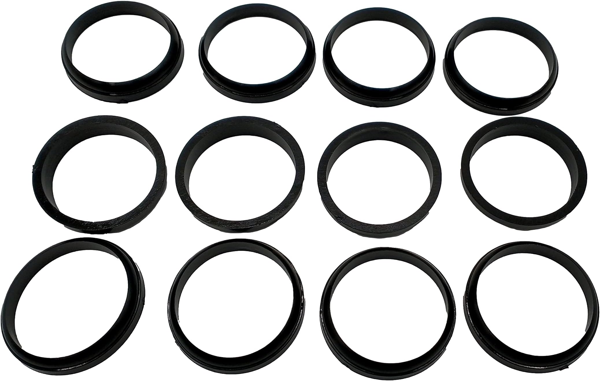 12-Pack Slip Joint Washer, 1-1/2 in, TPR Rubber, 1-1/2" Tubular Pipe p-Trap Seal Washer for Sink Drain