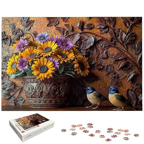 �Ђ܂�� �p�Y�� 1000�s�[�X ��l���� �� �W�O�\�[�p�Y�� �ؐ� Puzzle (75x50cm) ����������t�� �]�g�� ��l���� ��� ���� ��H�|�i Puzzle �z�[���f�R���[�V�����ɍœK�A�����ւ̃M�t�g�A�j���ւ̃M�t�g�AHome Deco