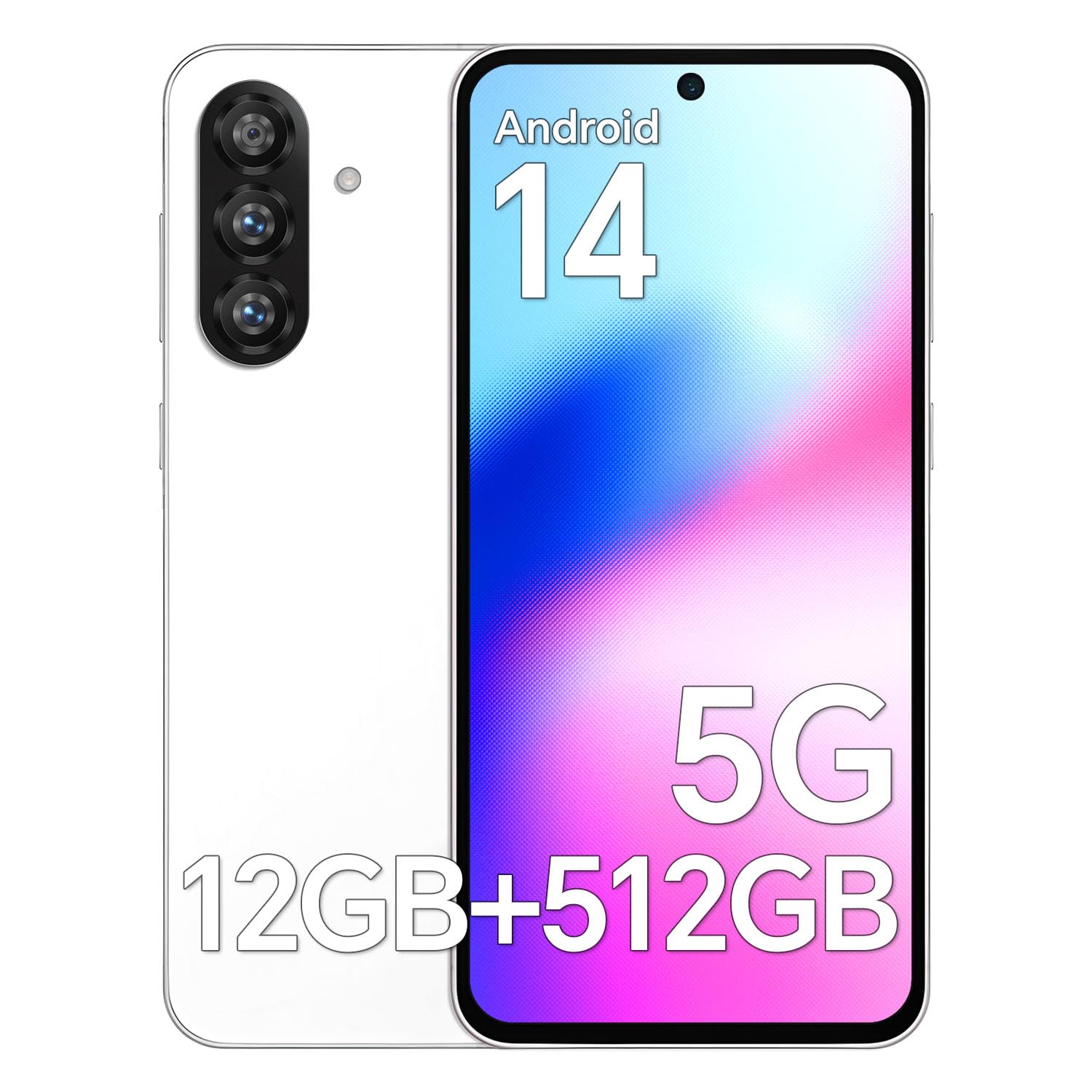スマートフォン本体 rosarium Amazon | A16 ProMax スマホ,6.7“ FHDスマートフォン,RAM 12GB+