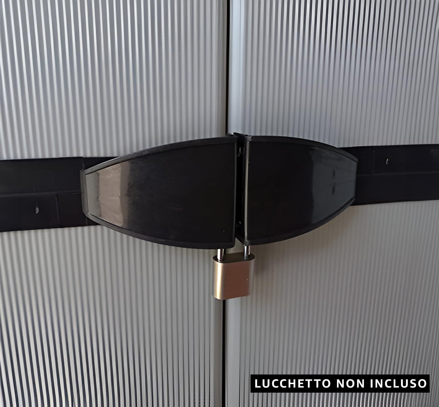 Armadio da Esterno 68x40x165h cm 2 Ante 3 Ripiani Idrorepellente Made in Italy Grigio Chiaro