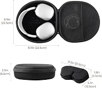 ProCase Kemény Védőtok Apple AirPods Max Fejhallgatóhoz Mágneses Automatikus Alvó Móddal, Hordozható Tárolótáska - Fekete 5