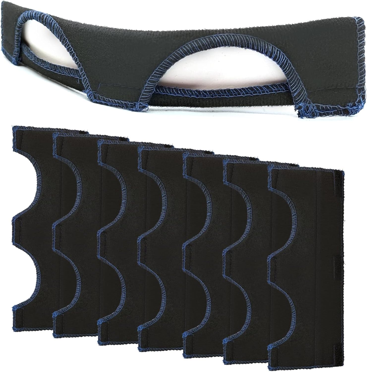 Fullde 8Pcs Hard Hat Sweatband, Helmet Welded Sweatband Air Cushion