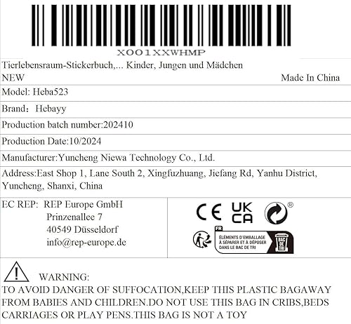 Miniatura 8 de Libro de calcomanías de hábitat de animales, más de 780 calcomanías y 15 escenas de hábitat de animales, libro de actividades lado a lado, divertido