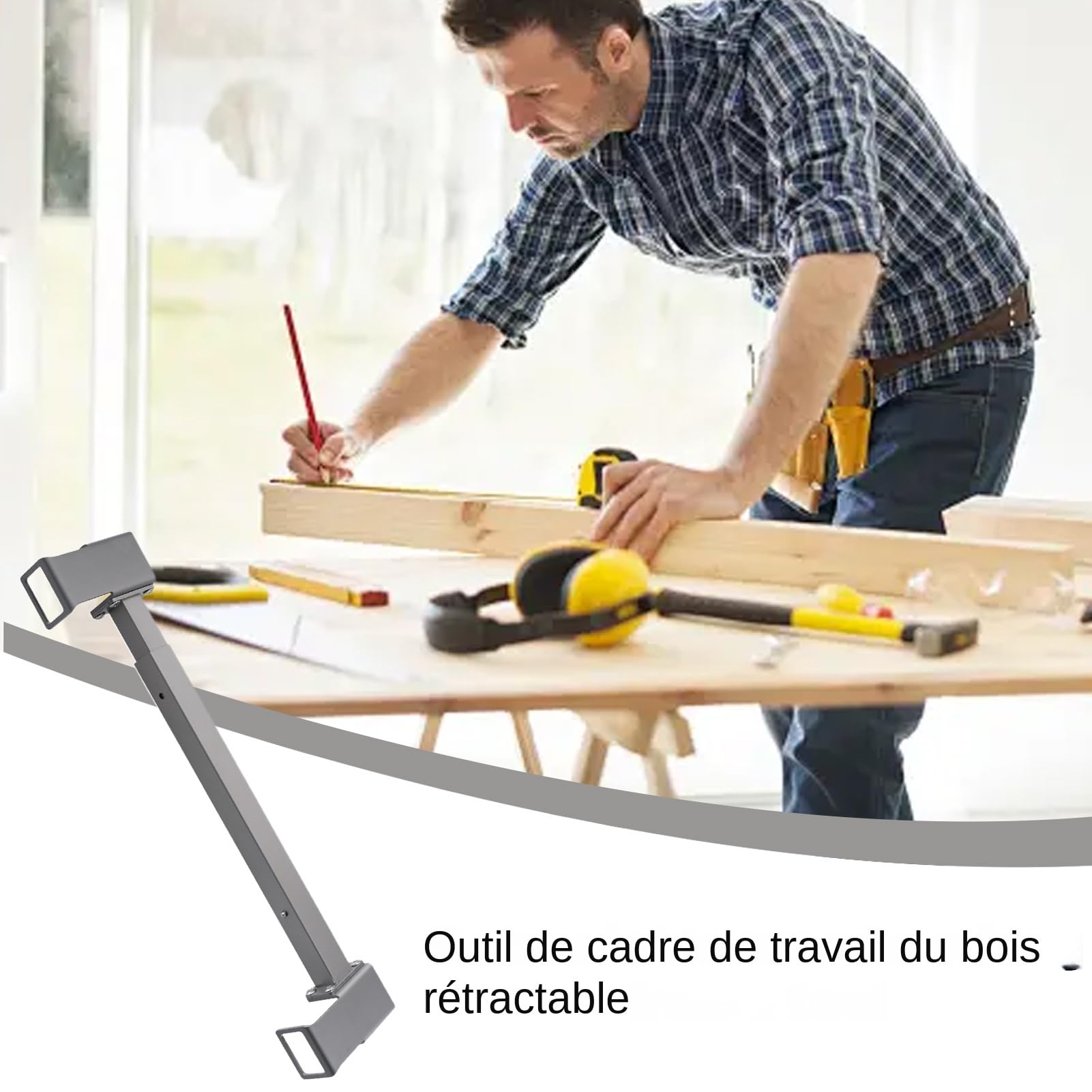 Outil De Traçage Des Montants Espaceur En Acier Inoxydable Pour Mesure | Outils De Charpente Pour Travail Du Bois Pour Mur Toit Plancher Échelle Maison Projets Bricolage Col