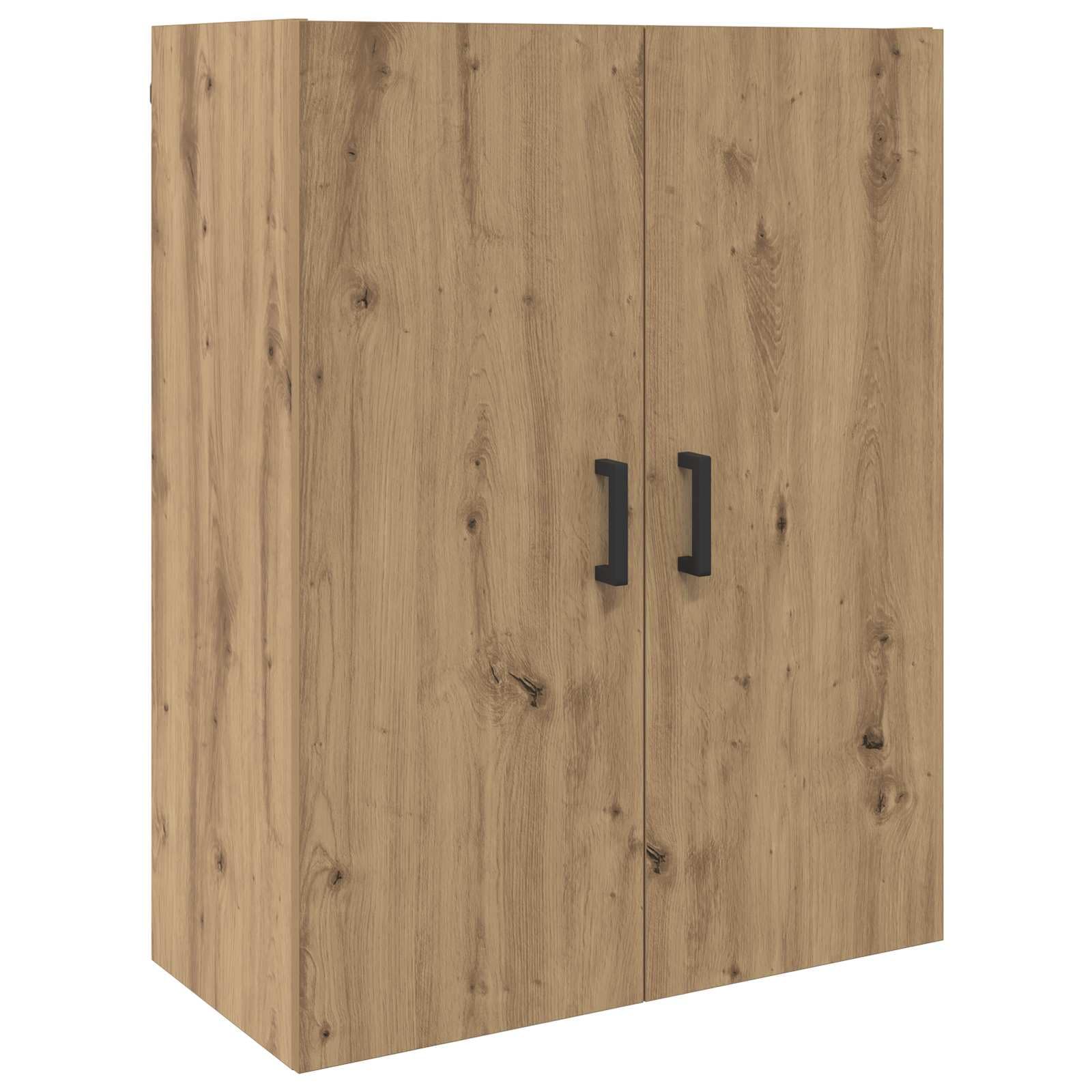 Armadietto alto di alta qualità in rovere Artisan, 69,5 x 34 x 180 cm, con cassetti e ante per soggiorno, sala da pranzo, corridoio, ufficio