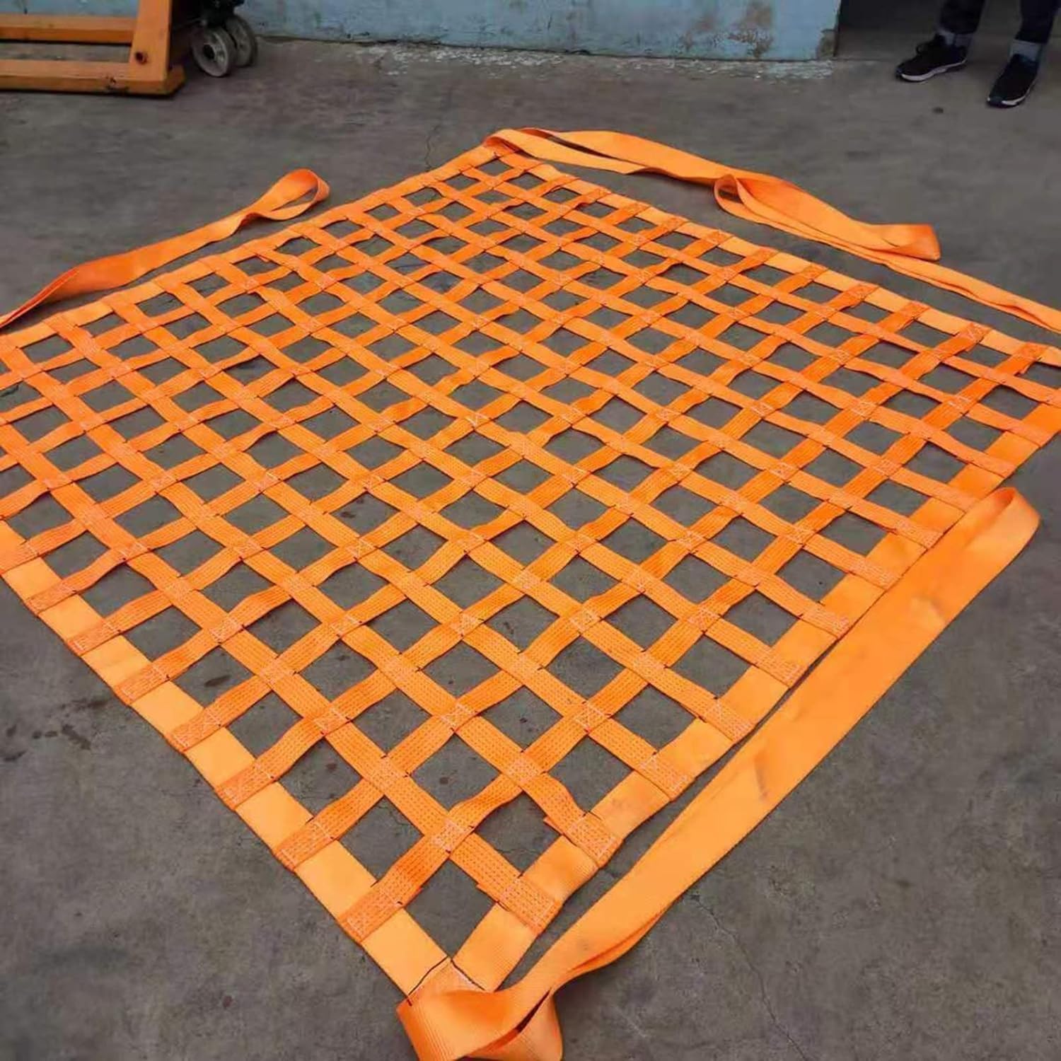 Red de elevación de Carga de Alta Resistencia para Remolque, Malla de 2x2 m, 15 cm de Ancho, Capacidad de Carga de 3 t, Bolsas de elevación Colgantes, Barrera de Malla, Red para portaequipaj