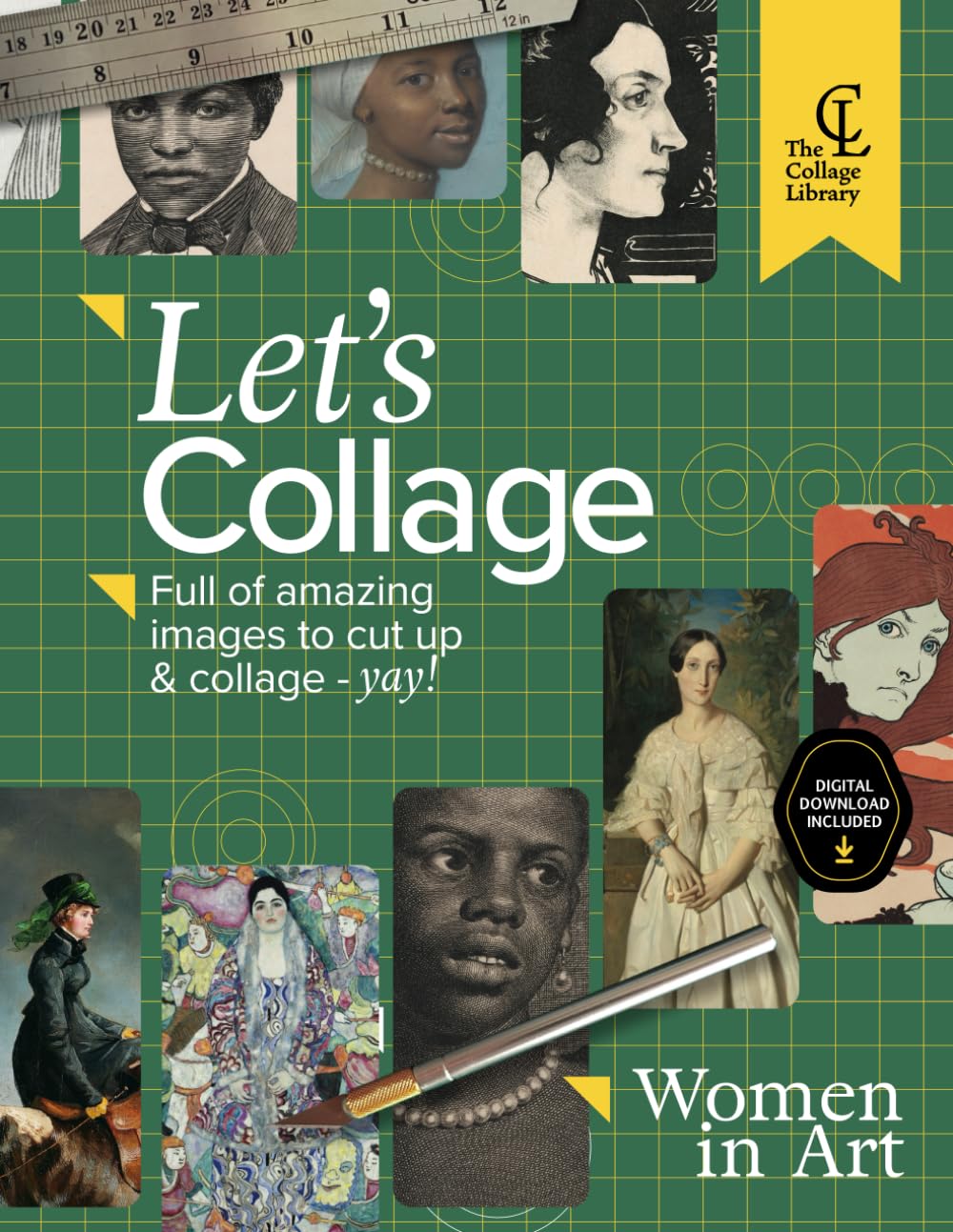 Collage Women in Art livre d'images haute qualité pour loisirs créatifs