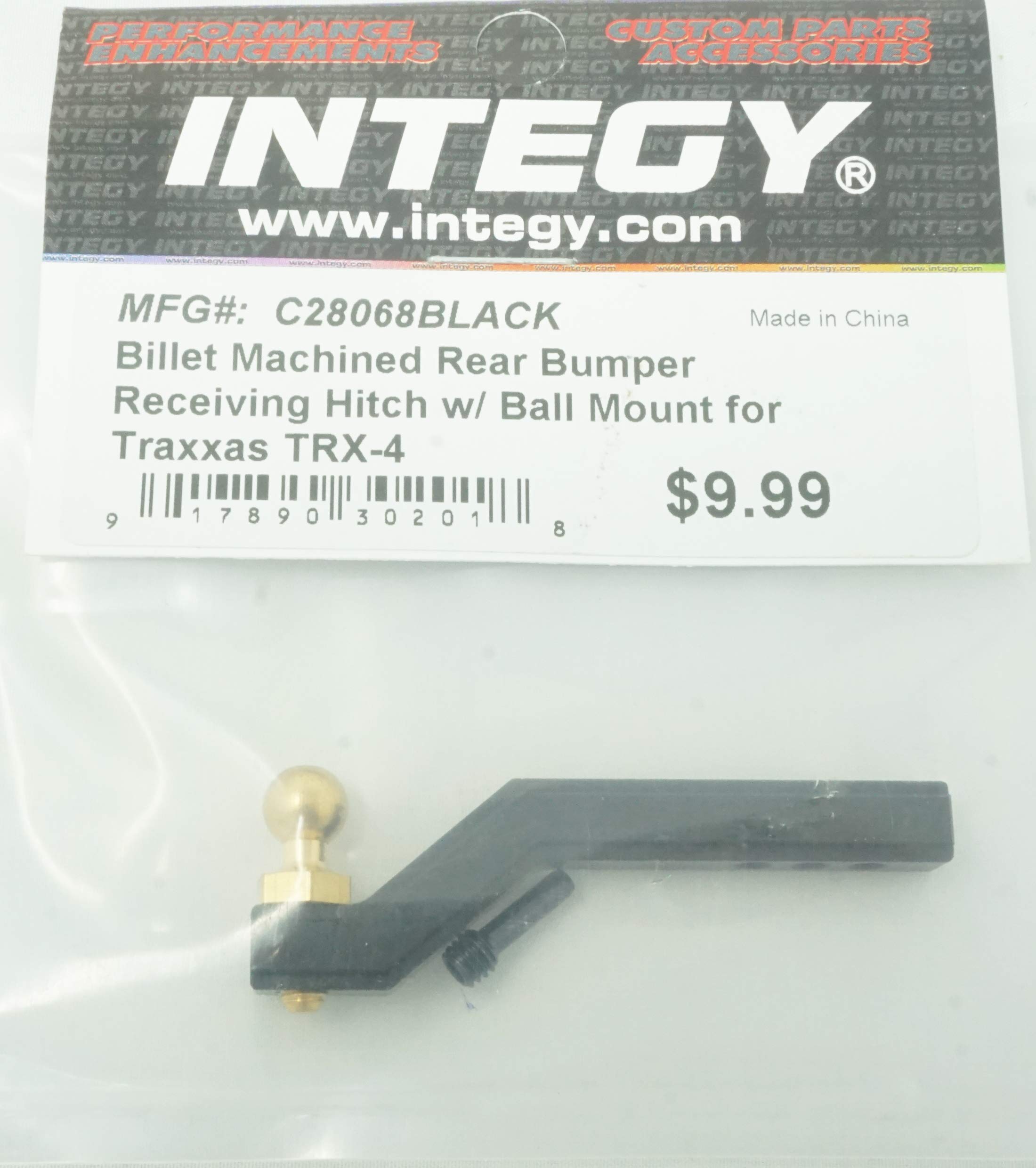 Integy RC Upgrades for Traxxas TRX-4, Billet Machined Rear Bumper Receiving Hitch w/Ball Mount for Traxxas TRX-4