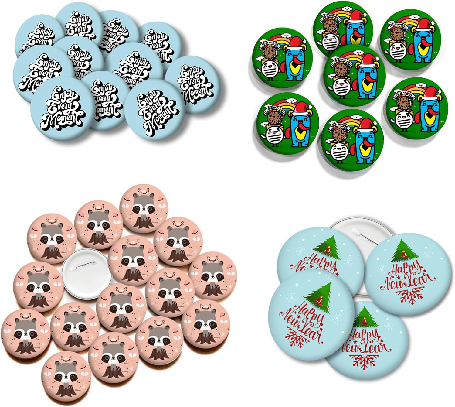 60 Pacs Personalized Pins, Round Pins with Text Photo, Customized Pin Design Your Own, Personalized Pin for Wedding Party