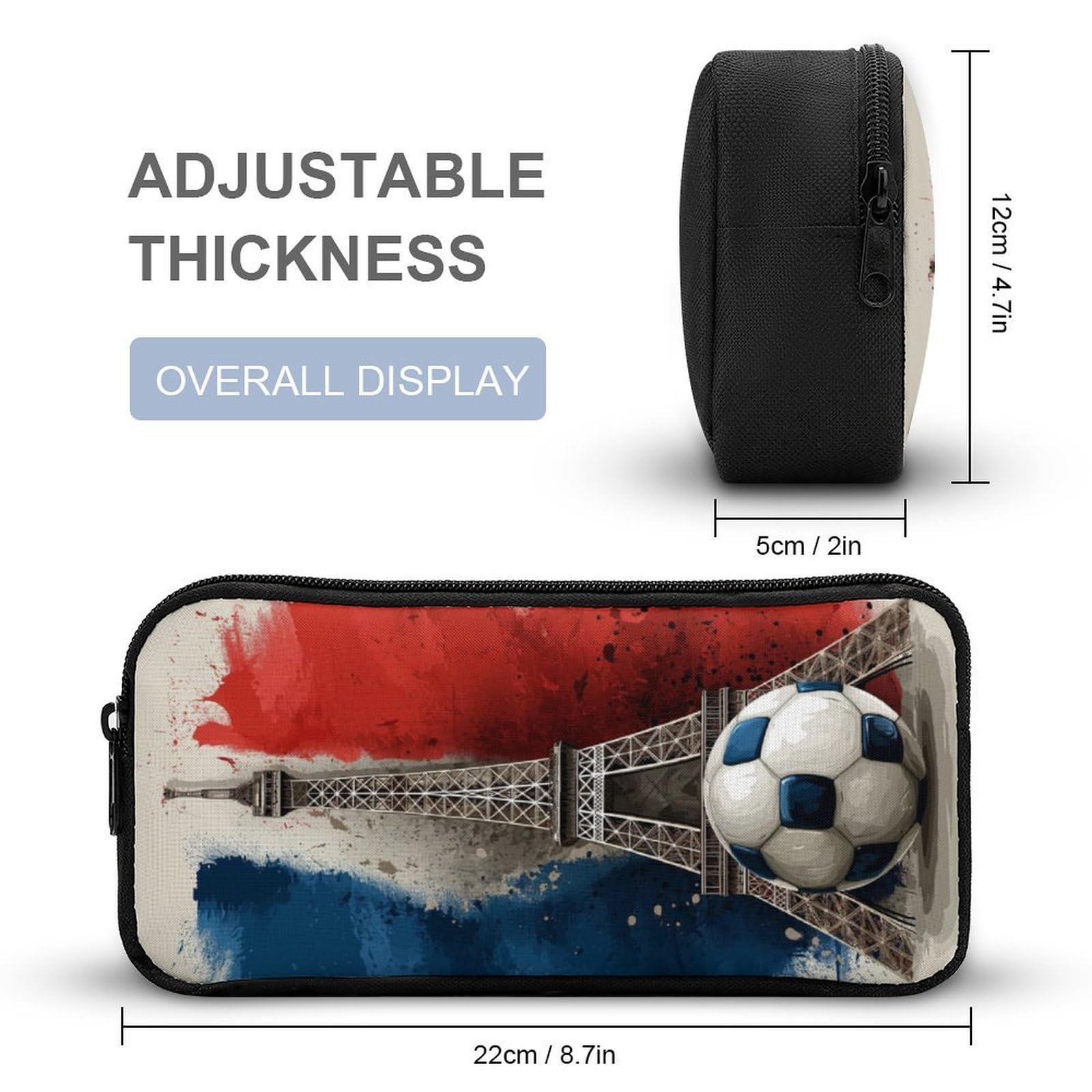 Sac d'École Ballon de Foot Garçon Primaire avec Sac Repas Isotherme et Trousse, Cartable Ballon de Football CP CE1 CE2 Élémentaire