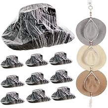10pcs Boho Bedroom Decor Hat Hangers - Cowboy Hat Cover, Protector, Case & Rack for Wall