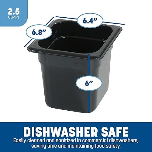 Miniatura 3 de Carlisle FoodService Products Storplus - Bandeja de plástico para alimentos de tamaño 16, contenedor de almacenamiento de alimentos, para catering,