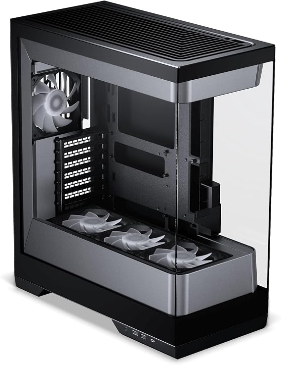 Phanteks Evolv Series S2 Mid-Tower PC Case – Silver & Black, Tempered Glass Showcase Design, Integrated D-RGB Lighting, E-ATX/ATX Support