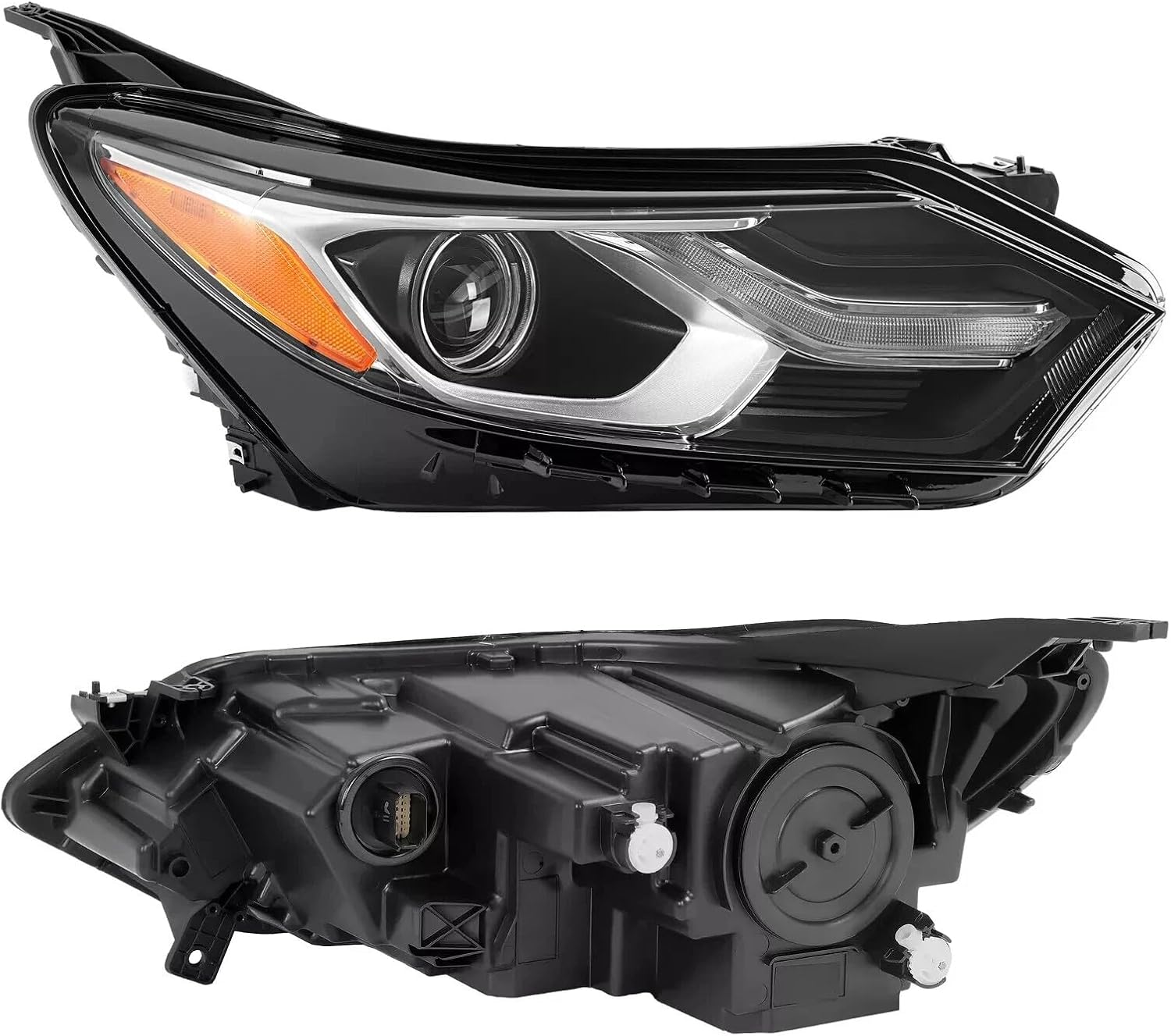 Front Bumper Cover Fascia & Grille Assembly Fit for Chevy Equinox 2018-2021 Bumper Grille Cover Headlight Kit