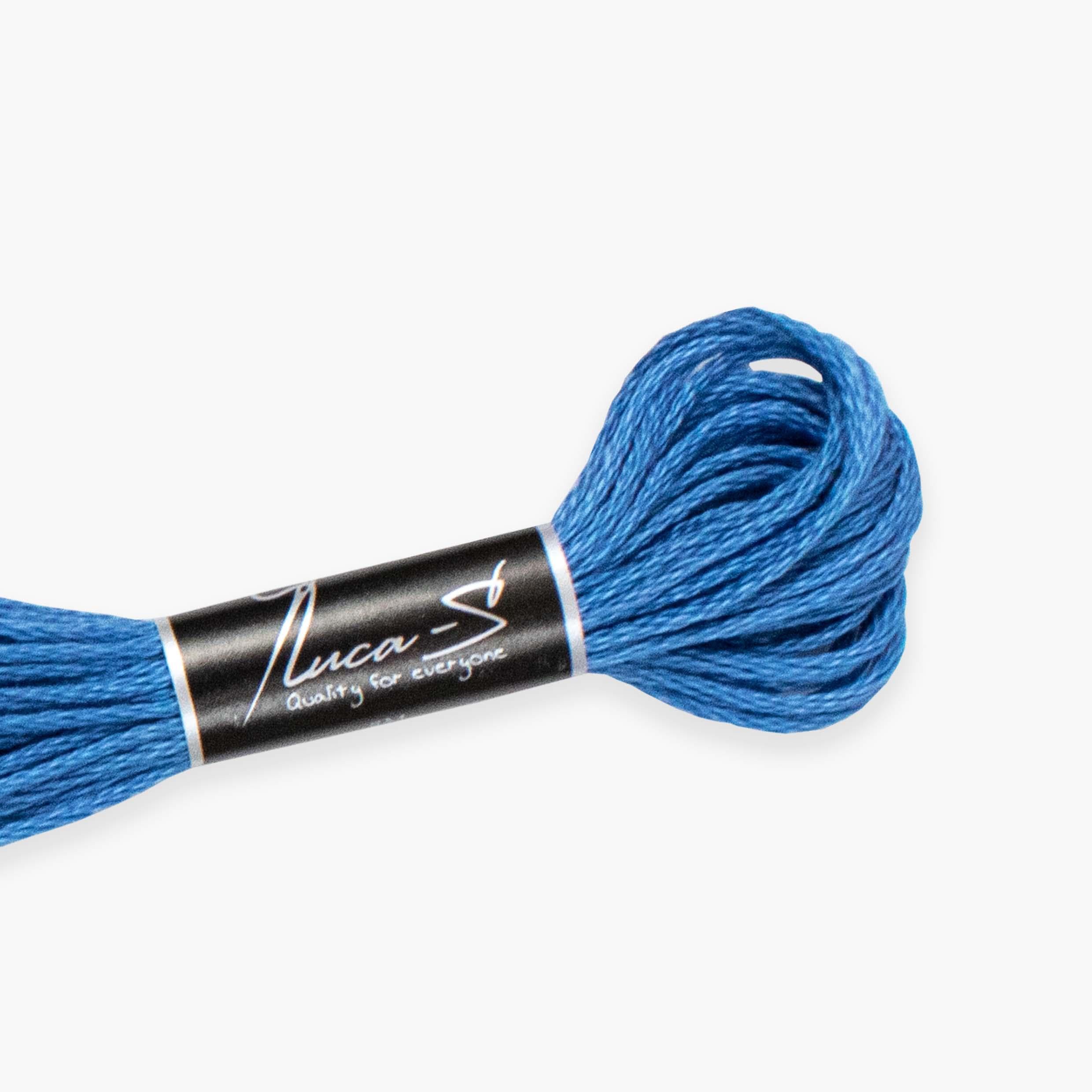 Premium Embroidery Thread Luca-S, 100% Giza Cotton, Oeko TEX Certified Stranded Cotton - 176 / DMC 826 / Anchor 978