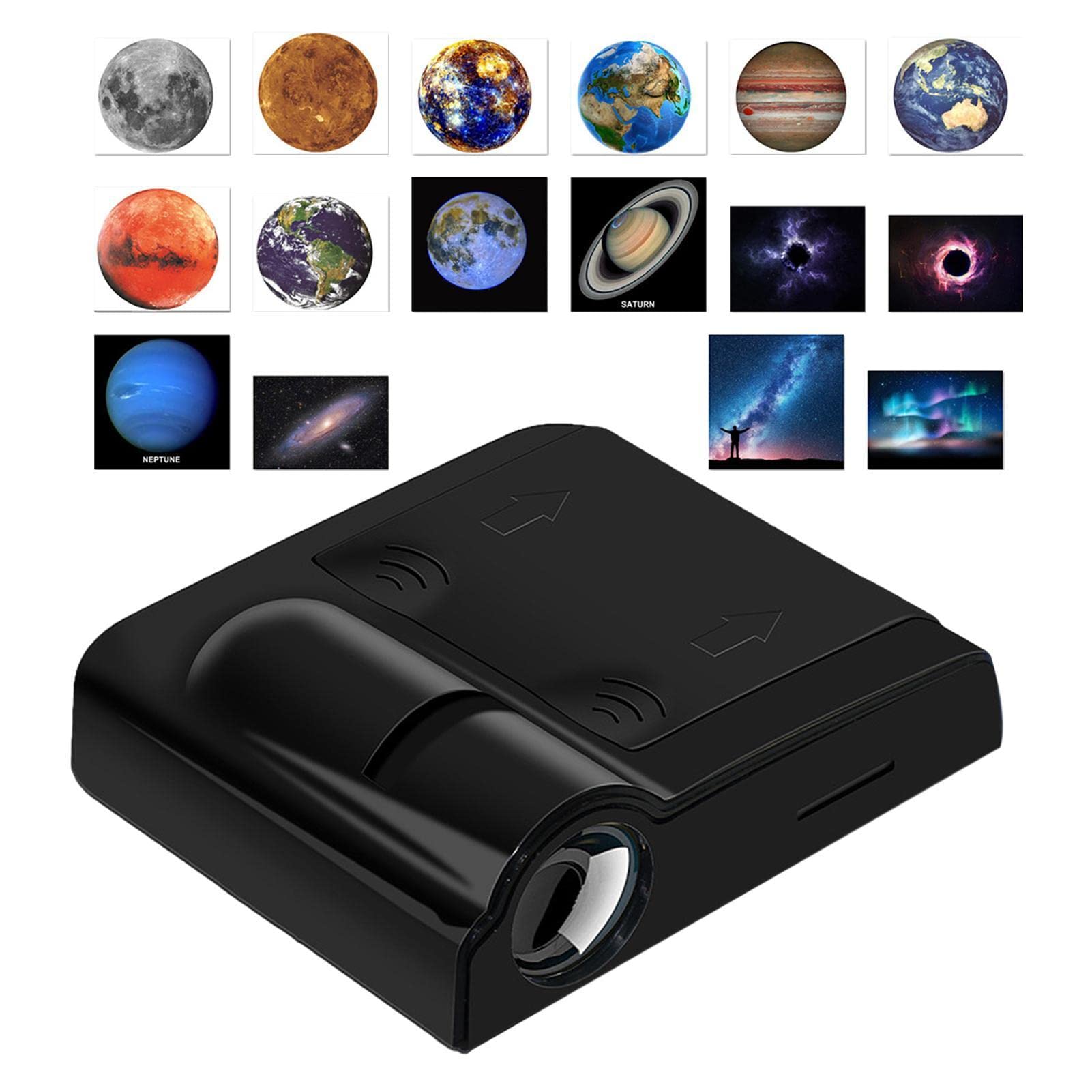 Opilroyn A.black Galaxy Light Projector Lamp - Planetarium Projector, Projector Night Light, Battery Operated Projector Lamp | Solar Projector With Moon Planets, Projector For Room Dining Table