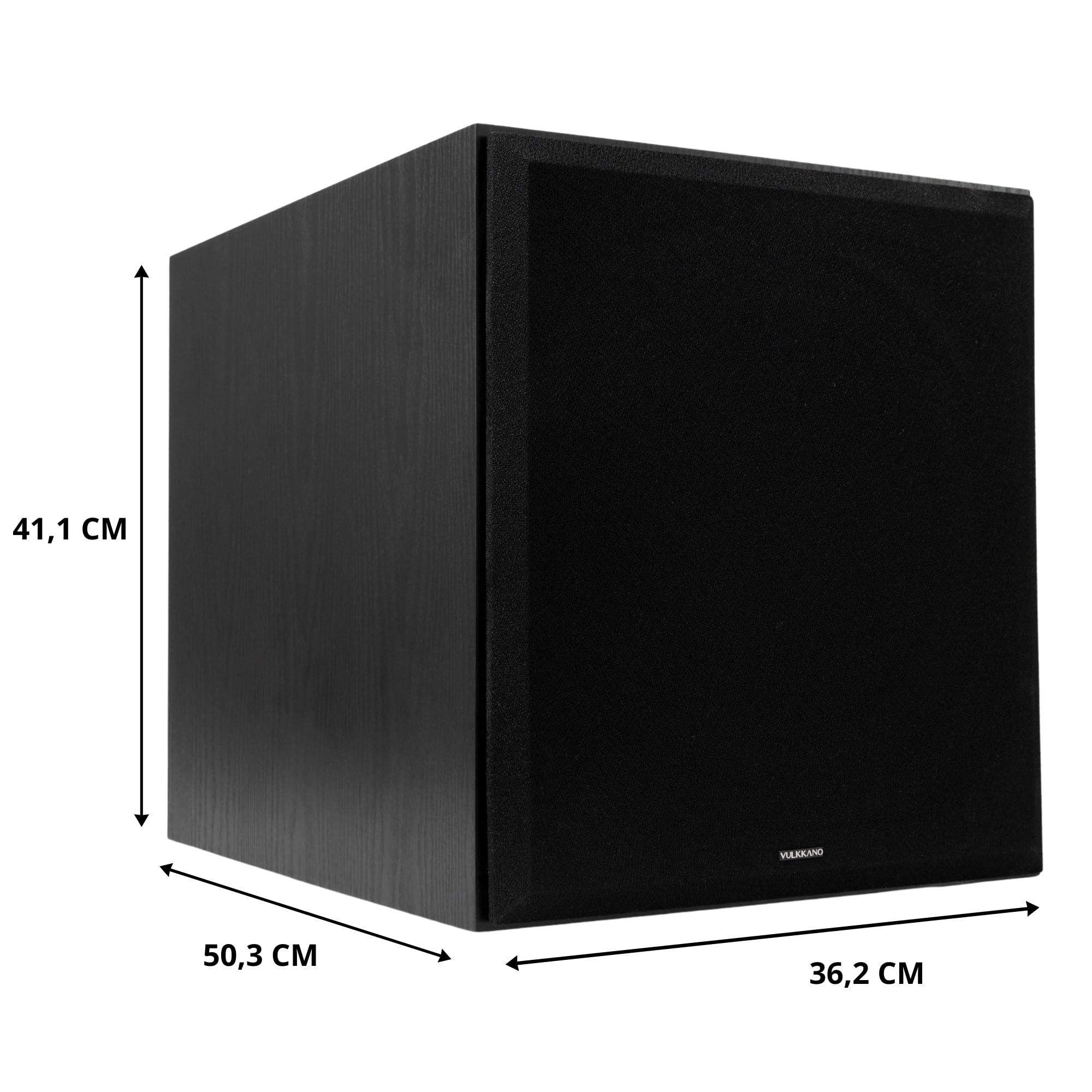 VULKKANO SUB12 Subwoofer attivo da 12 pollici, frequenza di 40 Hz - 200 Hz, 200 W