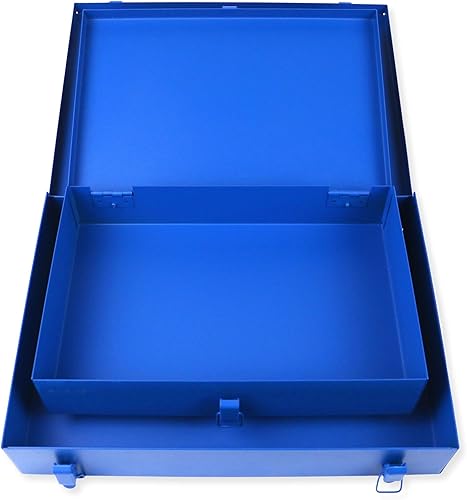 Miniatura 4 de Cajas de acero estampadas Metalplus: 14.5 pulgadas x 10.25 pulgadas / 12.5 pulgadas x 8.5 pulgadas / juego de 2 (amarillo)