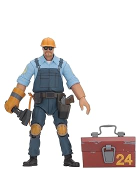 Blu Engineer (Team Fortress) Neca Action Figure : Amazon.pl
