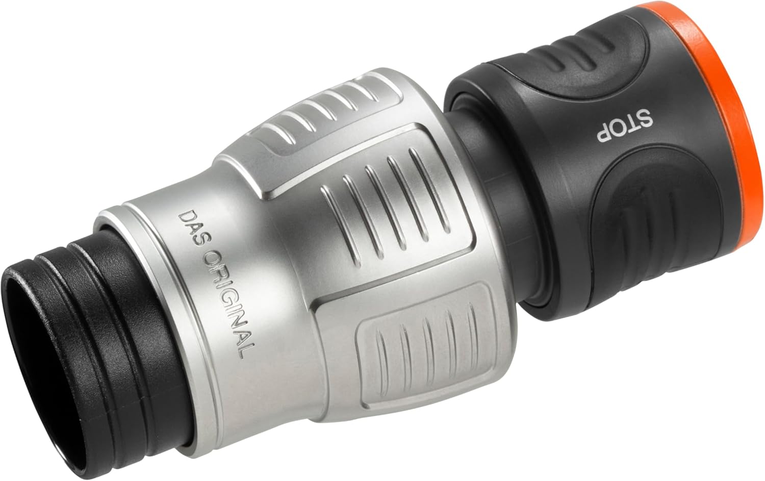 Gardena Premium Waterstop 19 mm (3/4 inch): AquaStop, Faster Device Change, Kink Protection, high Hose Holding Force, Frost-Proof, Packed (18254-20)