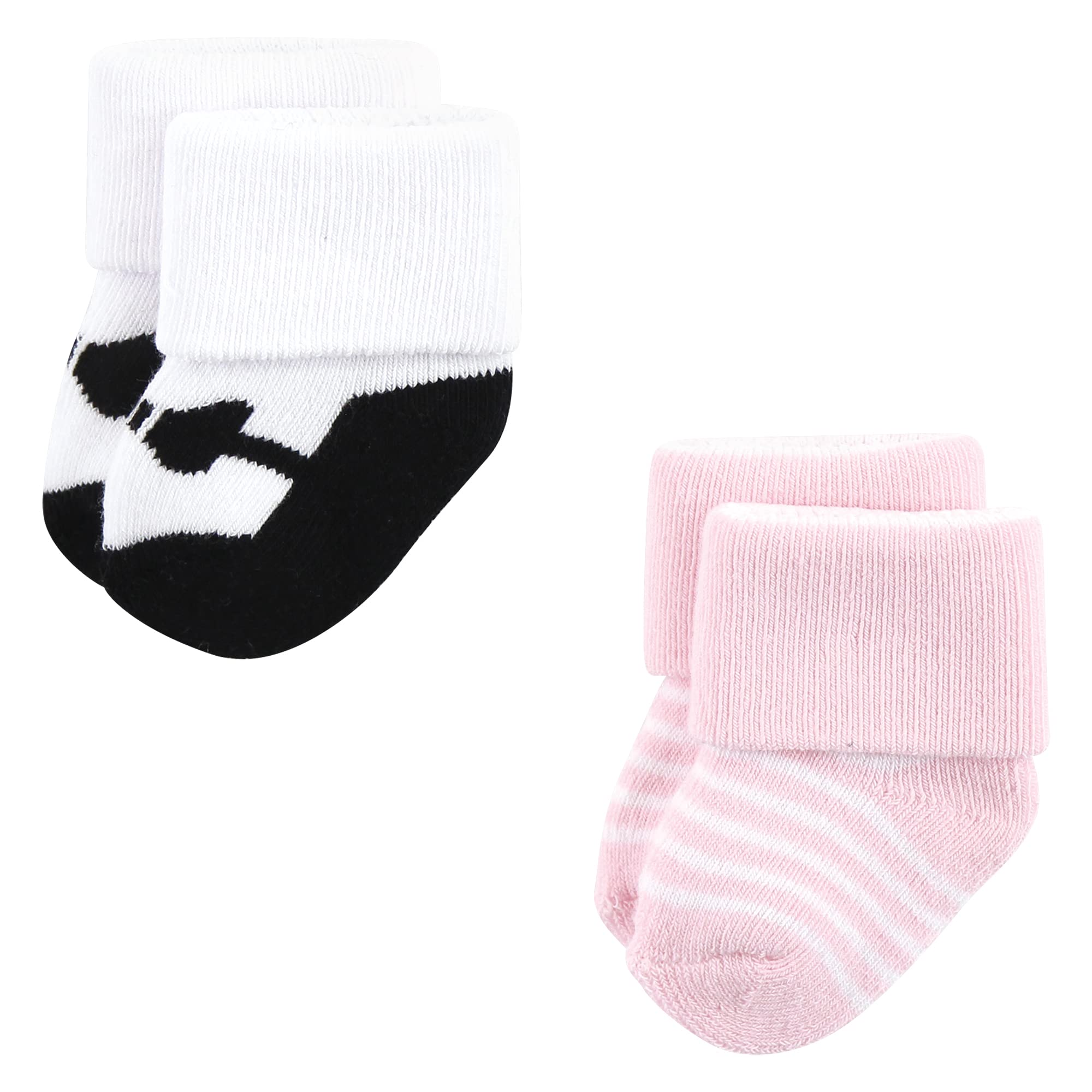 Luvable Friends Damen Unisex Neugeborene und Baby Frotteesocken Ballett 12er Pack 6-12 Monate, Balletttasche, Rosa, Schwarz, 12 Stück