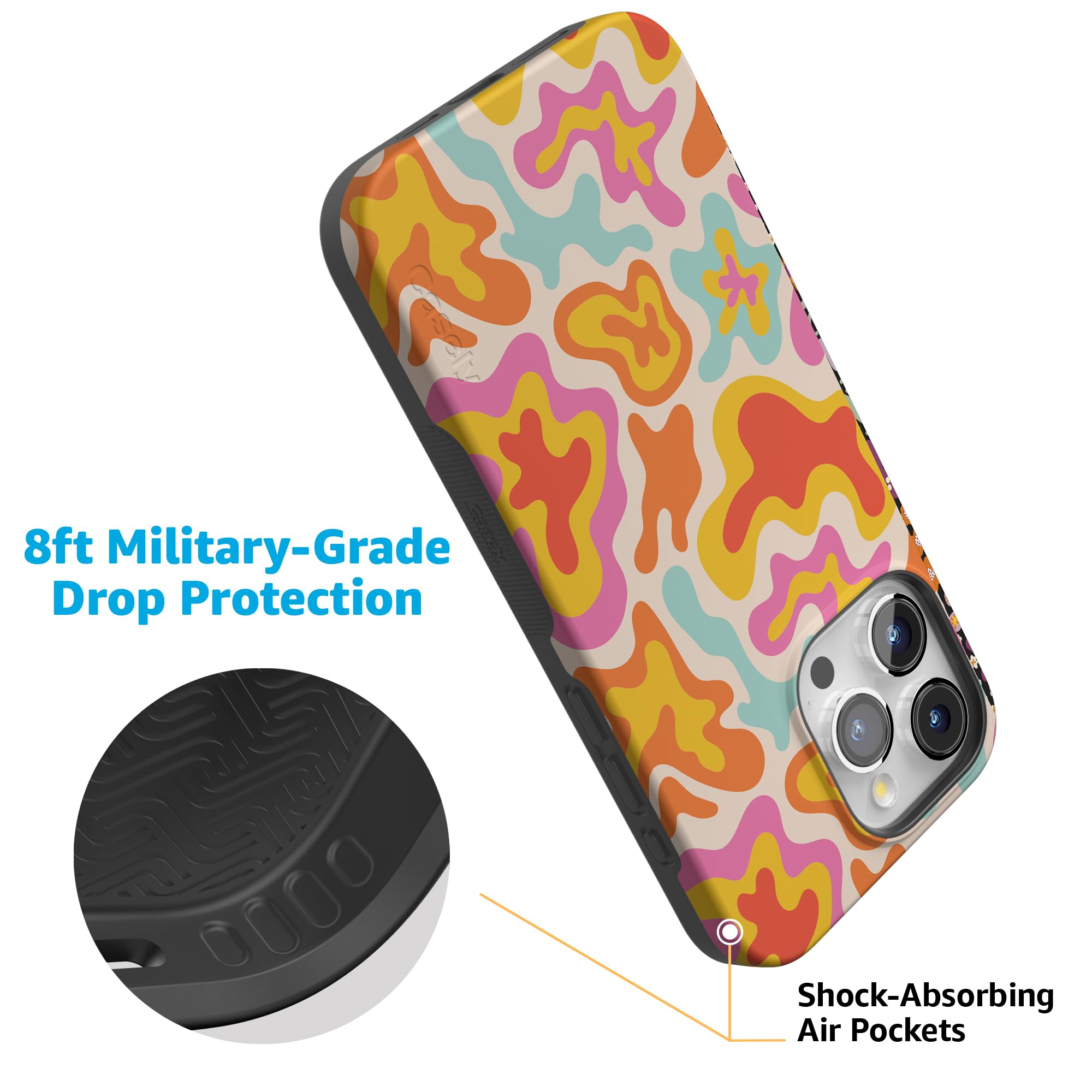 Amazon.com: Casely iPhone 15 Pro Max Case | Tropical Color Splash