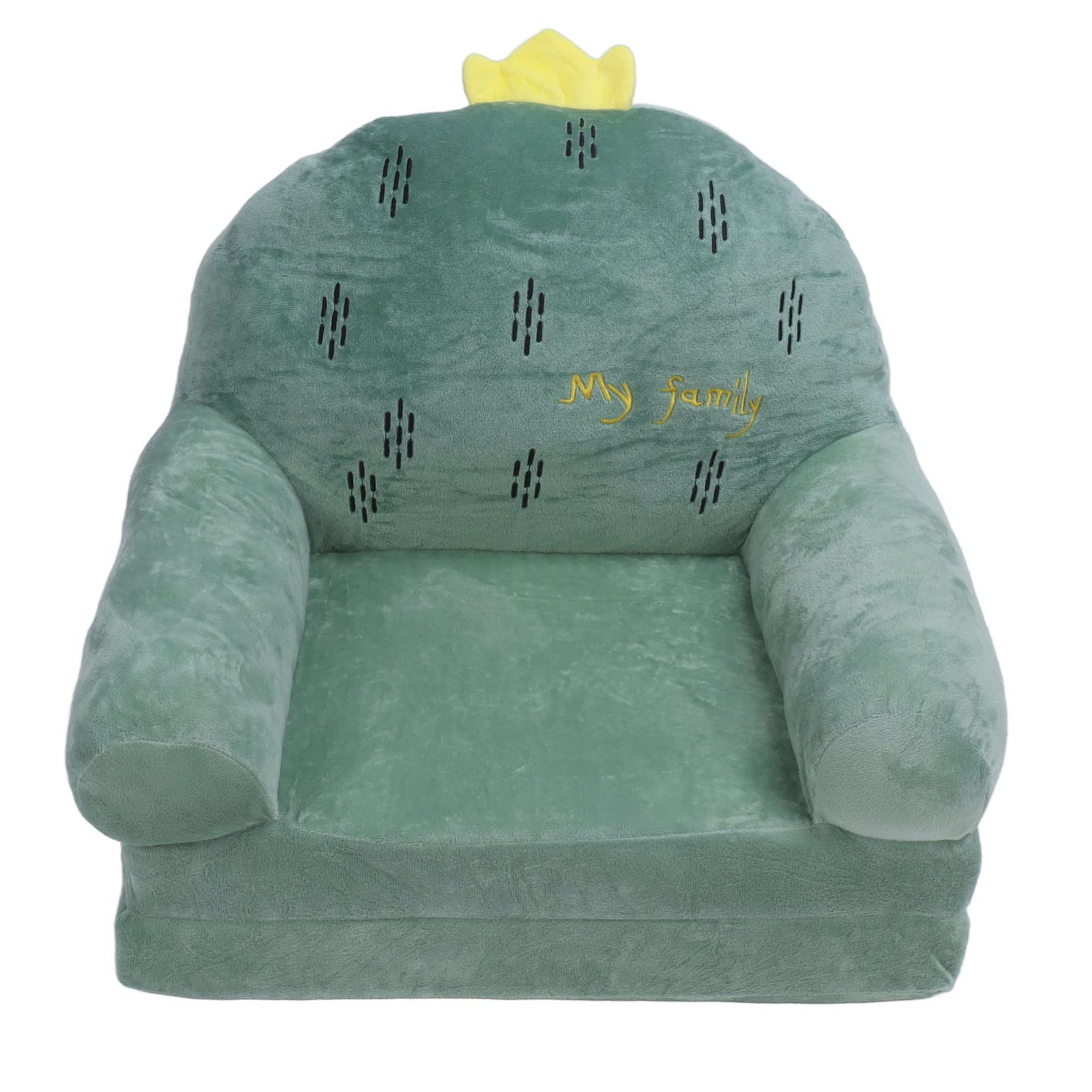 Canapé pour enfants deux couches pliable avec revêtement ultra doux