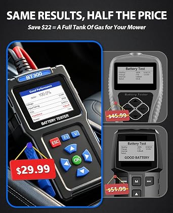 Battery Load Tester 12v Automotive, Car Battery Tester for 24V, BT300
