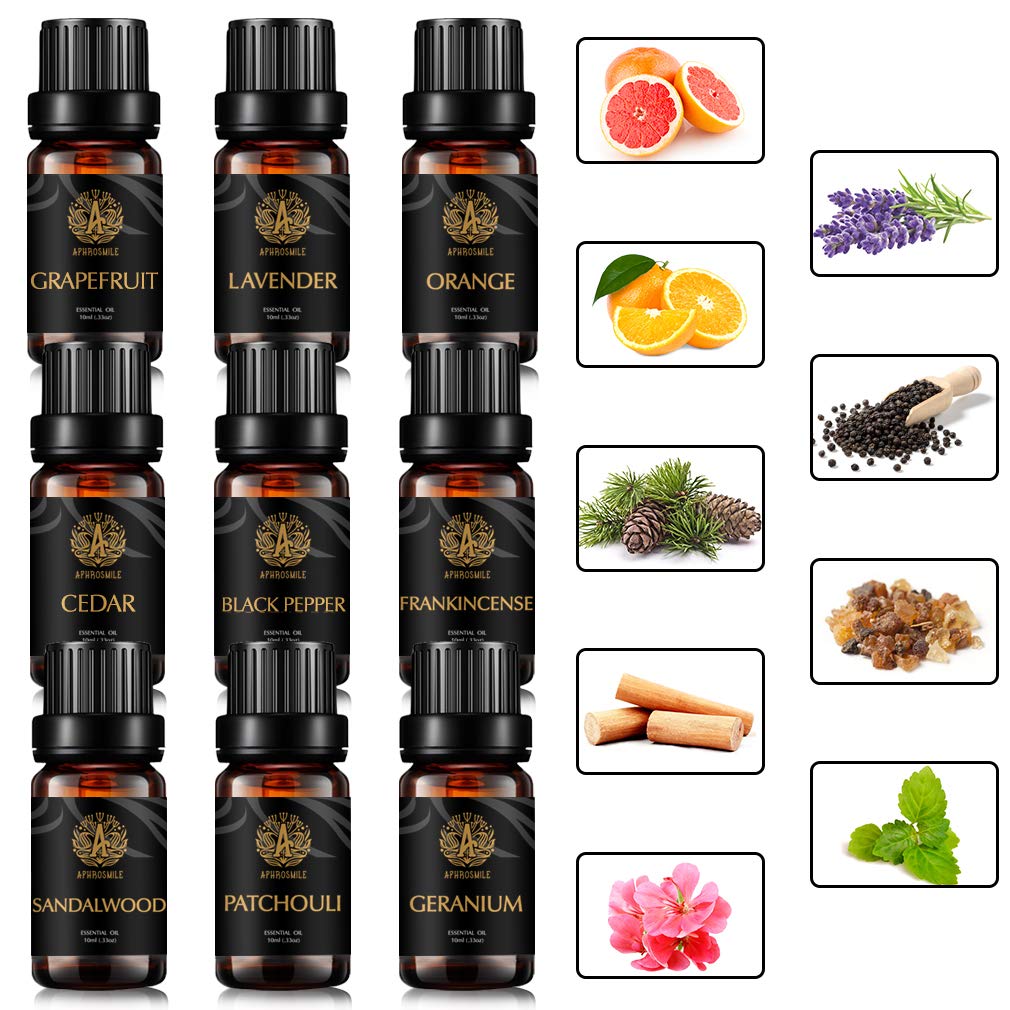 Frankincense Essential Oil Set for Diffuser, Black Pepper