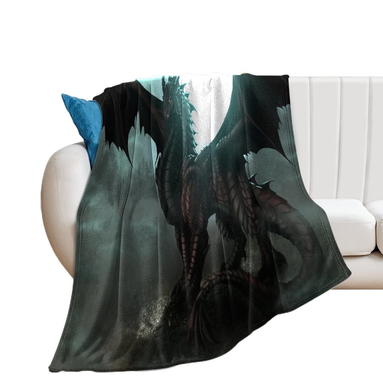 Couverture Dragon Abstrait pour d'Intenses Moments de Détente au Salon