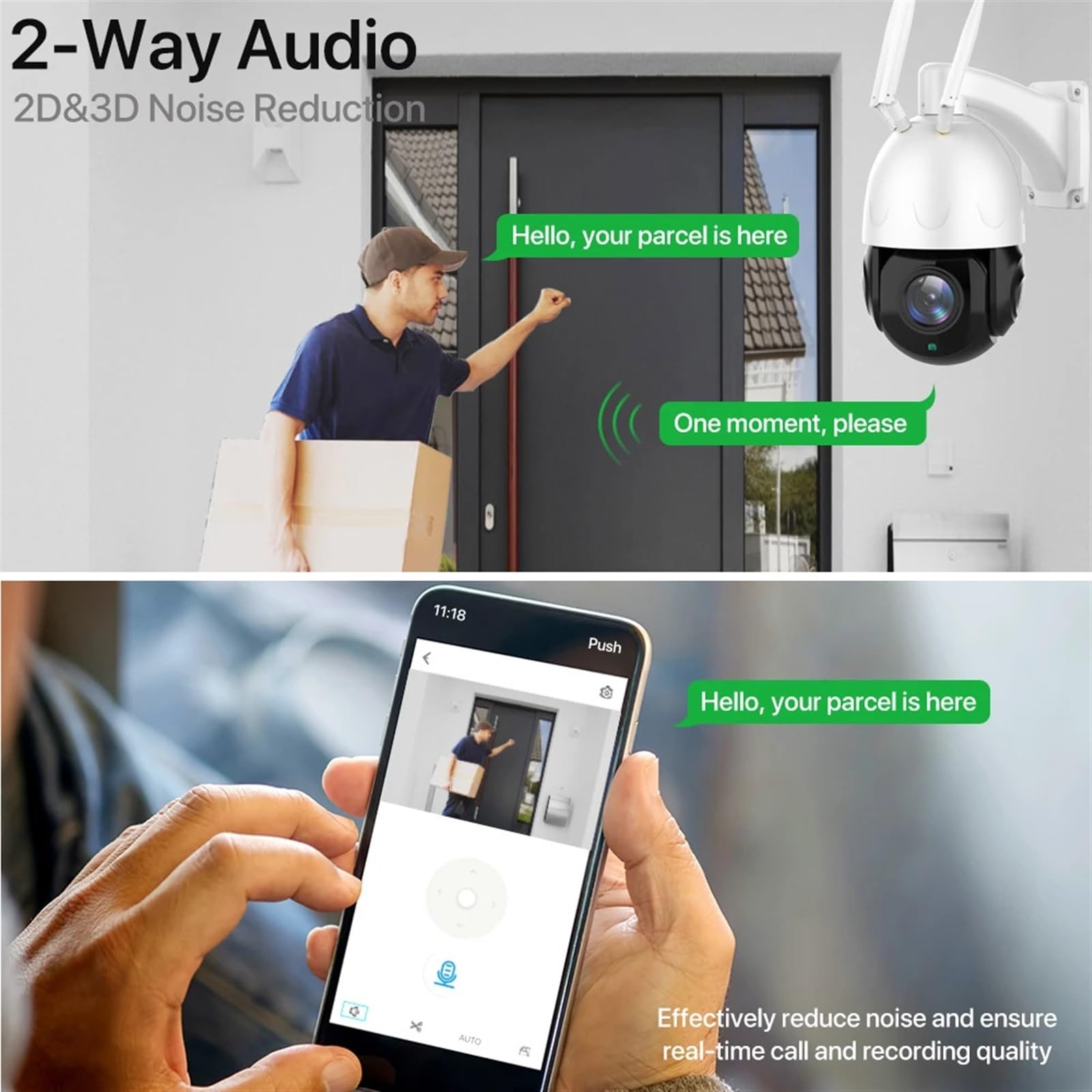 Telecamera di sicurezza, Telecamera IP esterna con scheda SIM 4G Zoom 30X speed dome PTZ di sorveglianza 5MP HD AI tracciamento automatico IR 80m(4G NO SD Card)