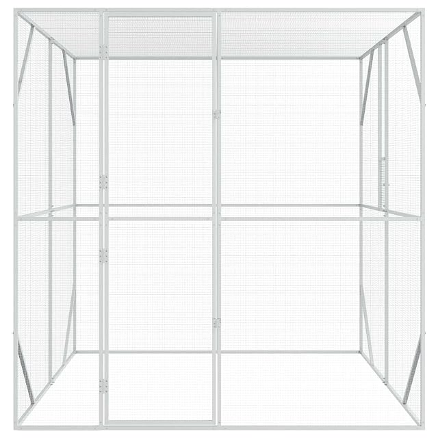 Foto 8 de 8 de vidaXL Jaula para Aves Antracita 209 x 202 x 214 cm Acero galvanizado