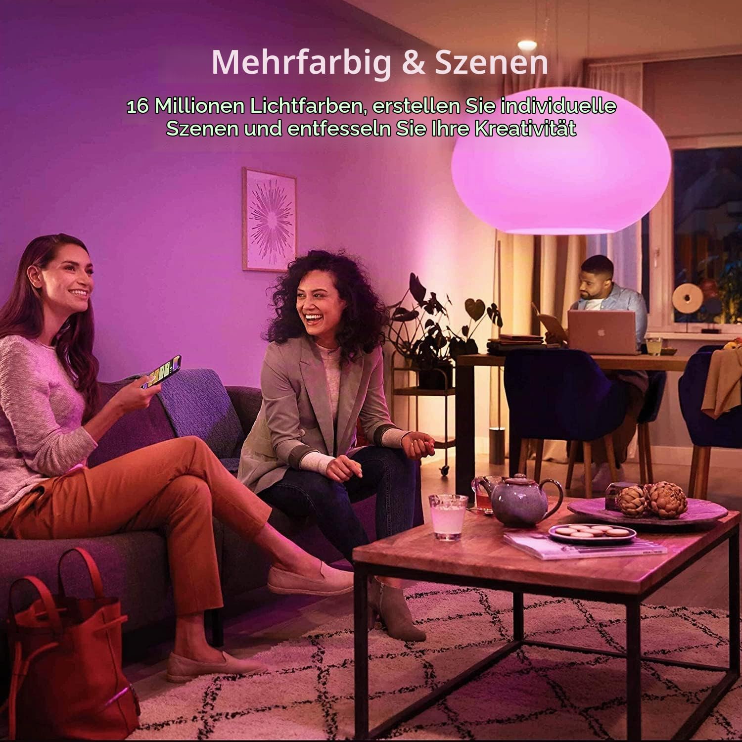 Wixann MR16 GU5.3 LED Smart RGB Glühbirne,5W 12V 3000K weiches Warmweiß,GU5.3 Bi-Pin-Sockel,40 Grad Spotbeleuchtung für Landschaftsschienenlampen im Innen und Außenbereich (4Pack)