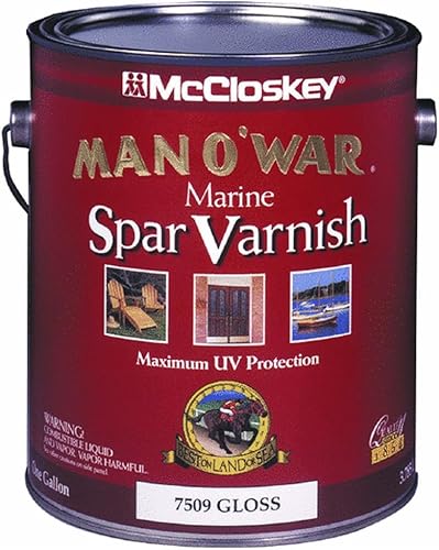 McCloskey /Valspar 80-0007509-07 Man O'War Spar Barniz Marino - Brillo ~ 1 Galón