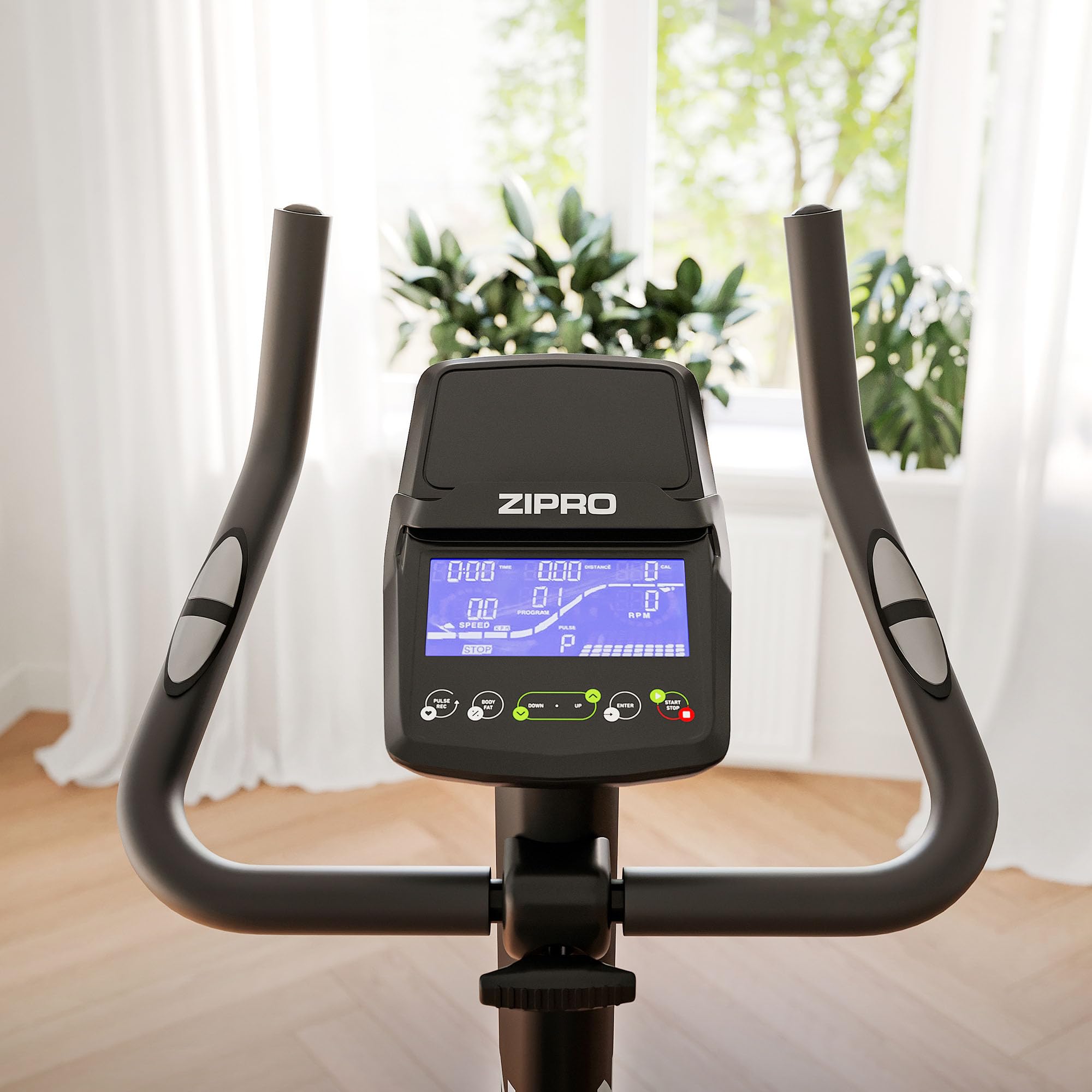 Zipro Cyclette Rave, Fitness Bike Ergometrico, Trainer Magnetico per Bicicletta, Ergometro fino a 120 kg, Bici da Interno, Cyclette per Allenamenti Domestici, Cyclette da Ciclismo con Cavo