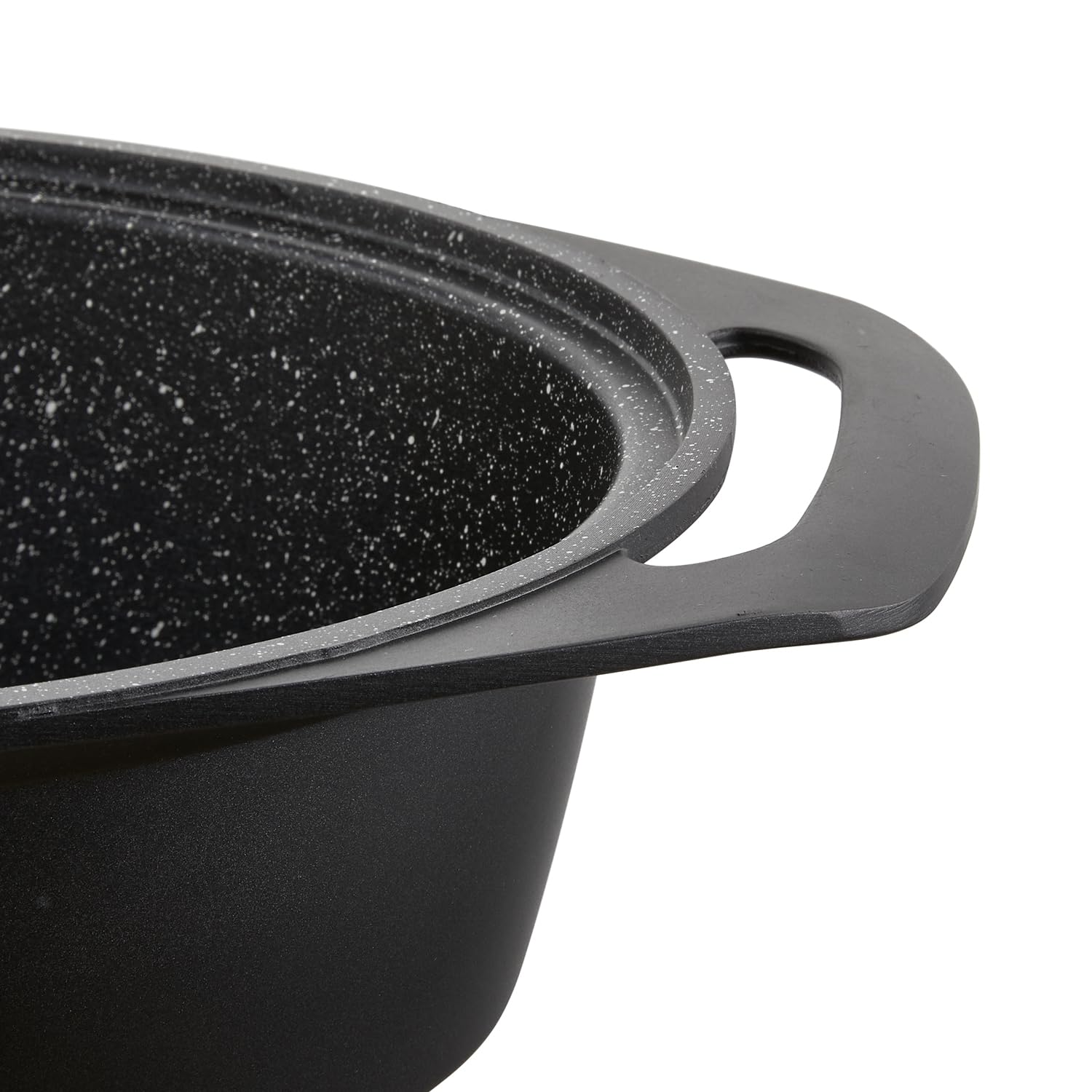 FLORINA Cocotte in Alluminio (7,3 l) I Pentola Ovale per Brasatura CHEF I Casseruola con Coperchio e Manici I Rivestimento Antiaderente I Adatta a Tutti i Tipi di Fornelli, Induzione e Forno