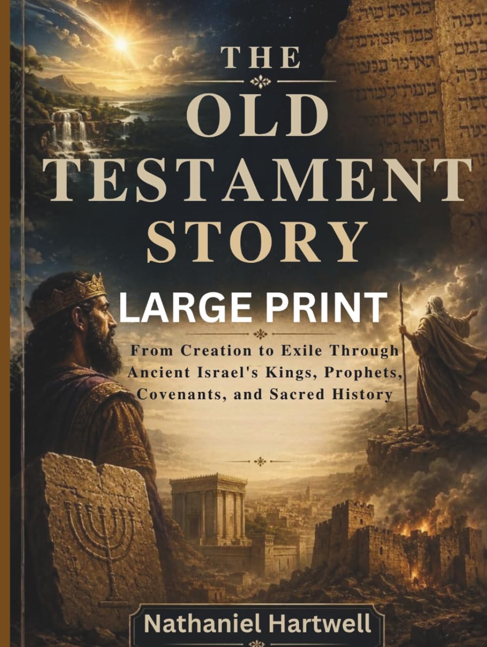 THE OLD TESTAMENT STORY LARGE PRINT: From Creation to Exile Through Ancient Israel's Kings, Prophets, Covenants, and Sacred History