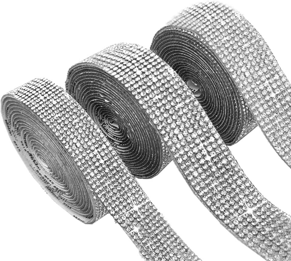 Amazon.com: Rhinestone Diamond Ribbon, Acrylic Rhinestone Diamond ...