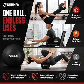 URBNFit Pilates Ball 9 Inch Small Exercise Ball