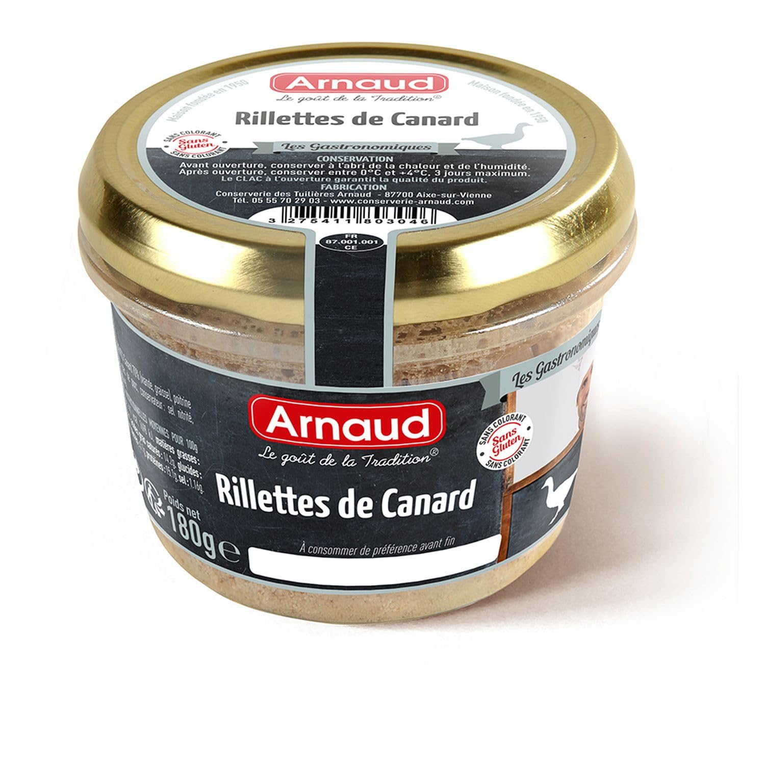 Lot 6x Rillettes de canard - Bocal 180g