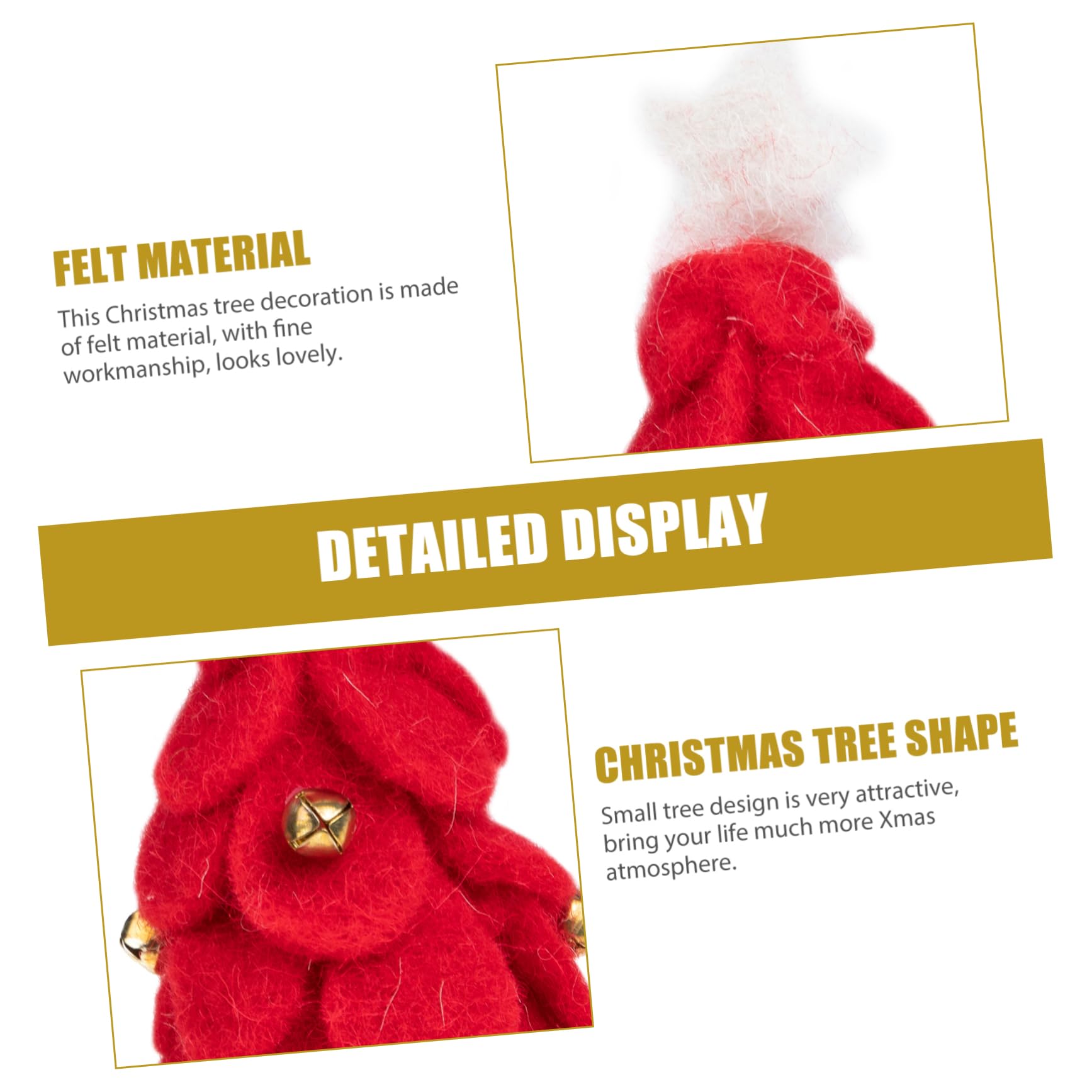 RLKHXBS dekoracje świąteczne dekoracje domu dla domu wystrój stołu wystrój domu mały filcowy ół filcowy świąteczna dekoracja blatu Xmas Tree Model pulpit Dzień Pamięci