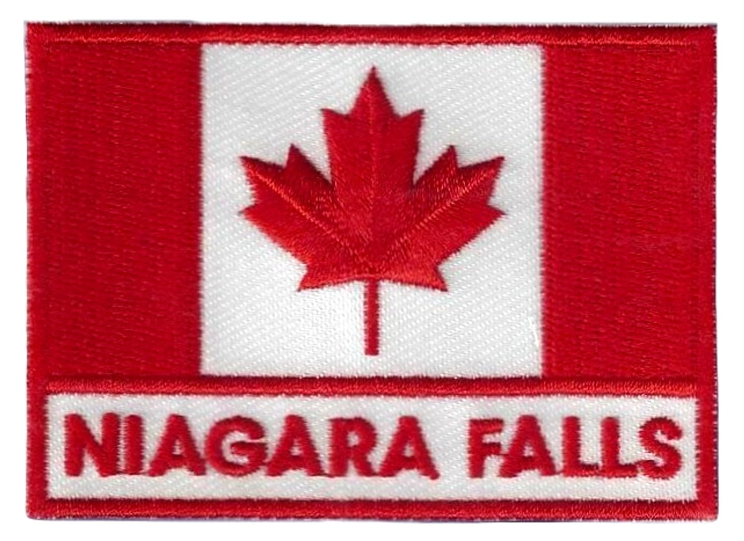 Generic Niagara Falls Shield Patch (3 Inch) Embroidered Iron-on Badge Travel Canada Maple Leaf Souvenir Emblem Perfect for Backpacks, Luggage, Hats, Bags, Crafts, DIY Gift Patches, Medium