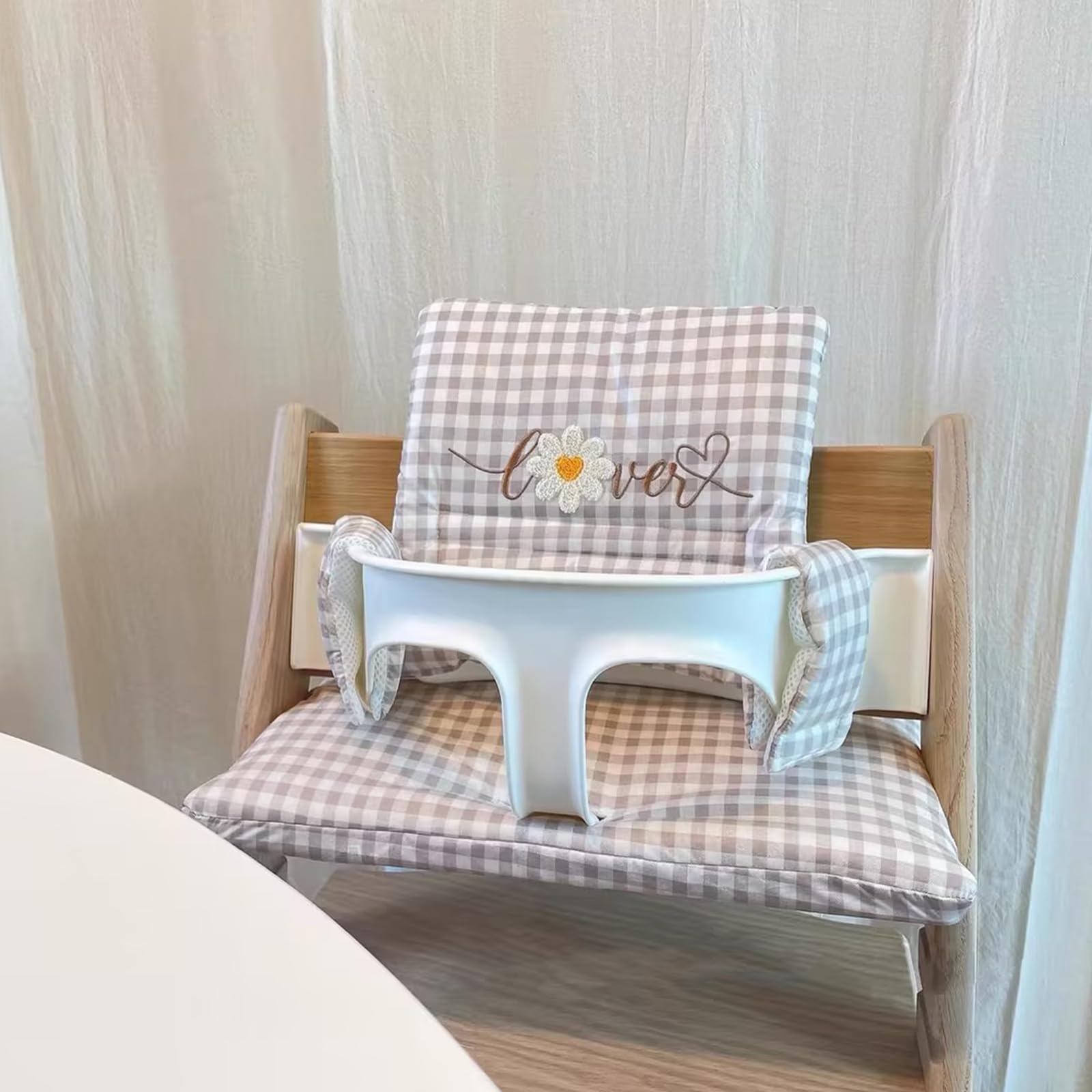 Cojín de asiento trona: cojín de fácil limpieza cojín asiento asiento silla asiento asiento asiento del bebé más seguro y cómodo